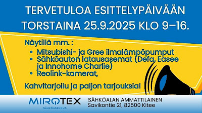 Mirotex oy esittelypäivä